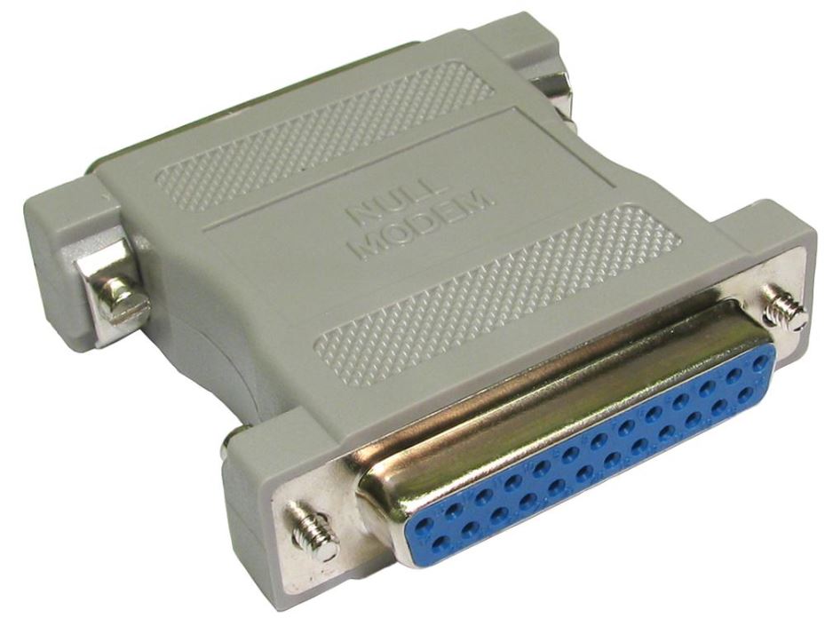 25 Way Male - 25 Way Female Null Modem Adaptor