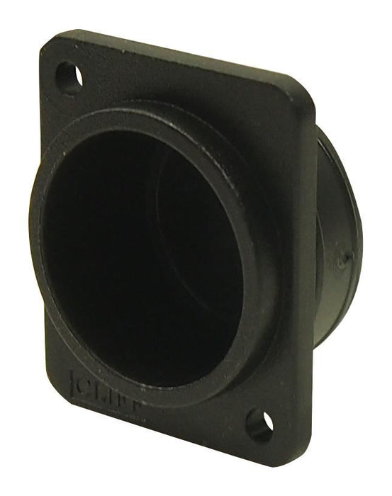 12mm Black Plastic Recessed Plate