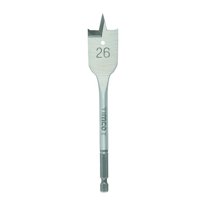 Flat Timber, MDF, Wood Drill Bit - Carbon Steel - 1 Each