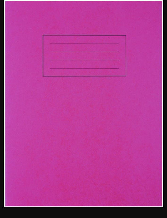 229x178mm Lined Red Exercise Book - 80 Pages