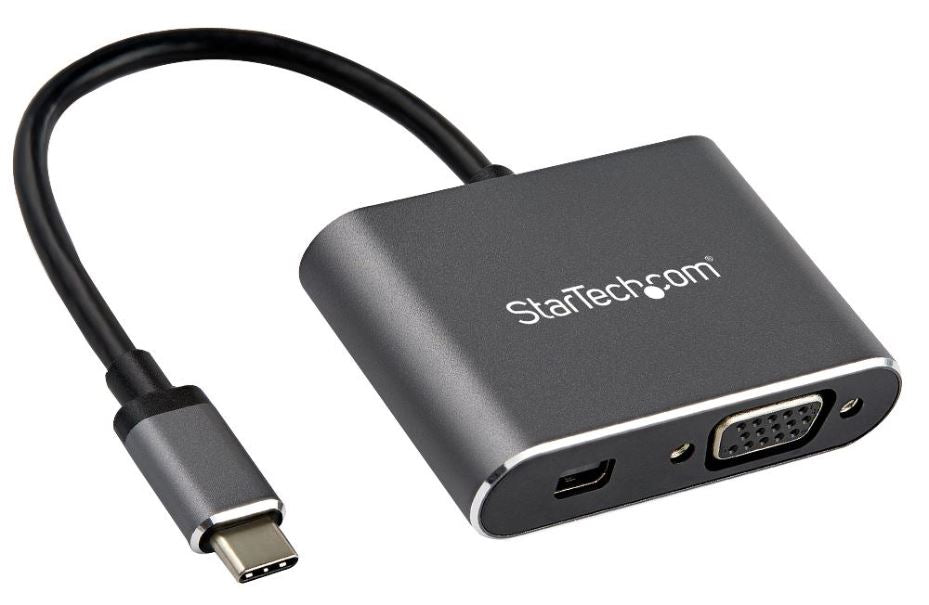 USB-C to Full HD VGA or 4K Mini DisplayPort Adaptor