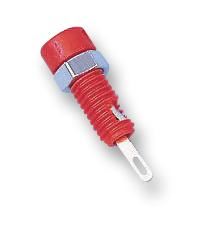 2mm Panel Socket, Red, 5 Pack