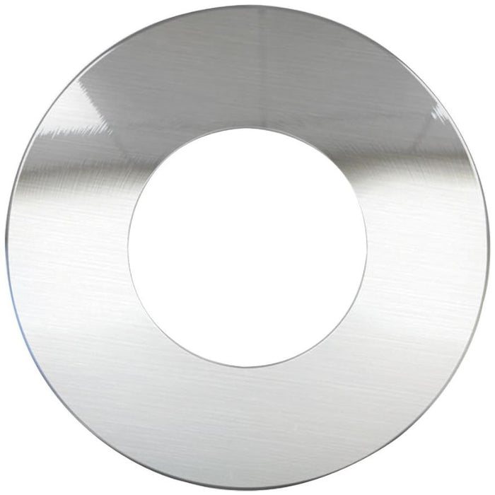 Flat Brushed Steel Downlight Bezel