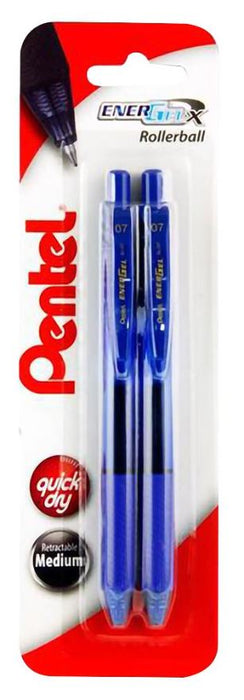 EnerGel X Gel Rollerball Pens, 2 Pack (Blue)