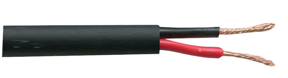 2 Core High Performance Audio Cable, 41/0.16mm, Black, 100m