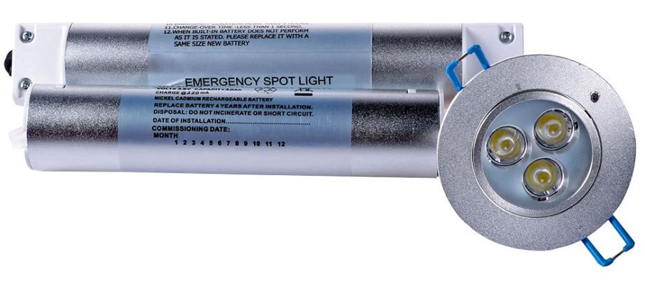 3W LED Emergency Spotlight, Maintained