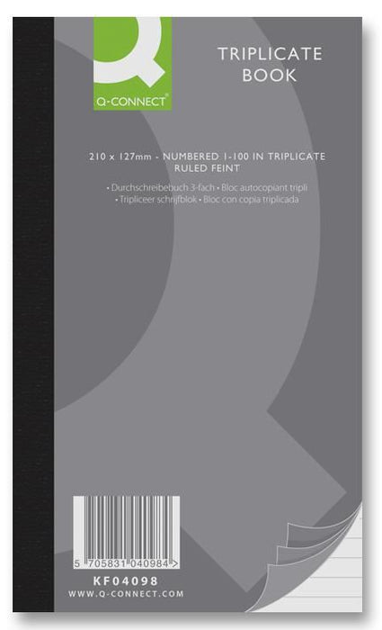 210x127mm Triplicate Book - 100 Pages