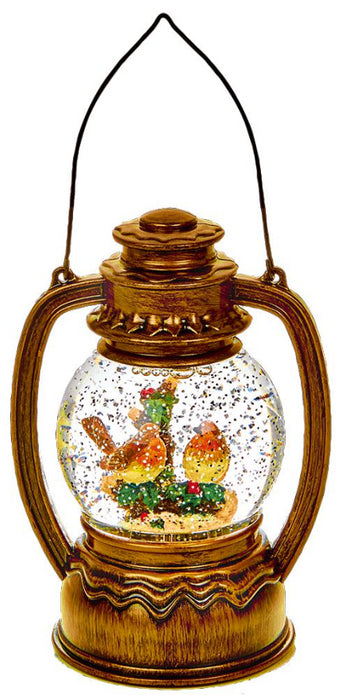 20cm Gold Robins Water Spinner Lantern