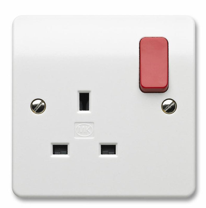 Logic Plus 13A 1 Gang DP Switched Socket