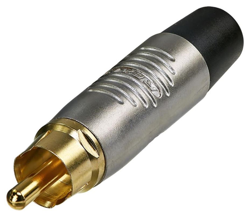 RCA Phono Plug, Nickel, Black