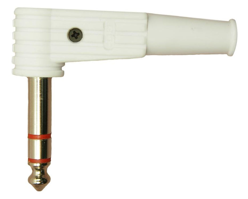 6.35mm / 1/4" Stereo Jack Plug - 90 Degree