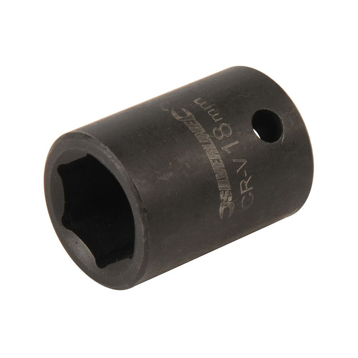 Impact Socket 1/2" Drive 6pt Metric