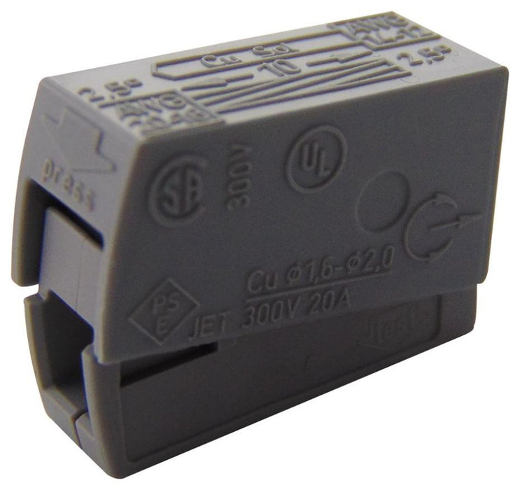 Connector, Lighting, 2.5mm, Grey