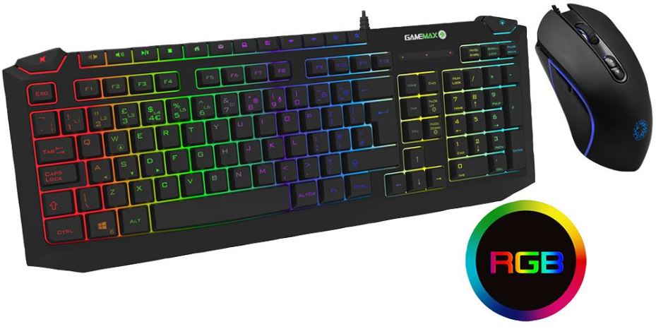 Pulse RGB USB Gaming Keboard & Mouse Deskset