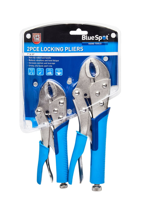 2 Pce Soft Grip Non-Slip Locking Pliers