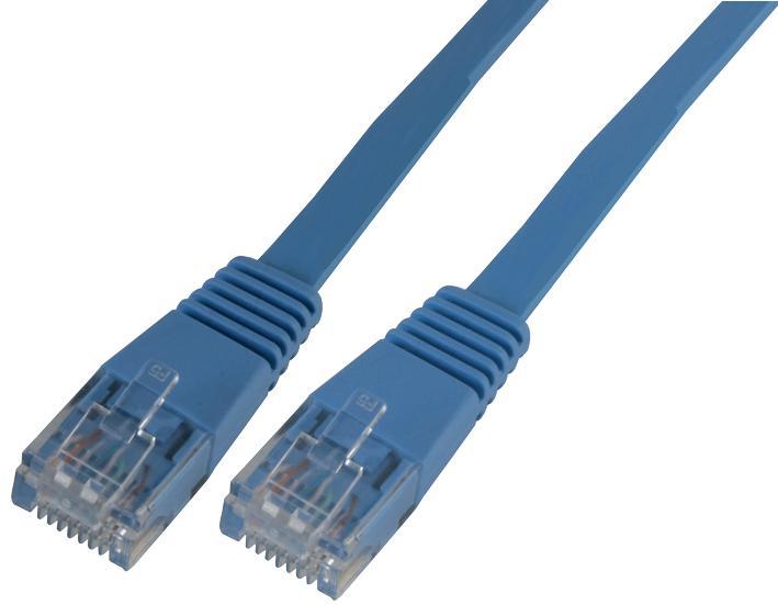 Blue Flat Cat5e UTP Ethernet Patch Lead