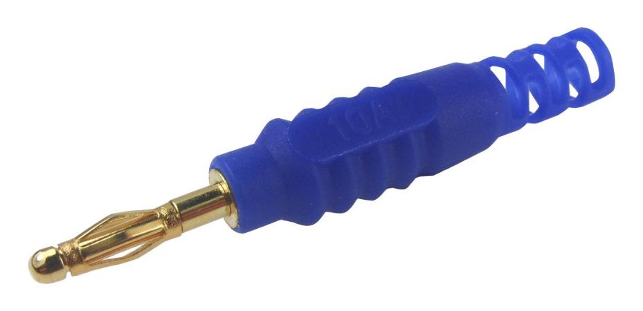 2mm Banana Plug, 60VDC, 10A, Blue
