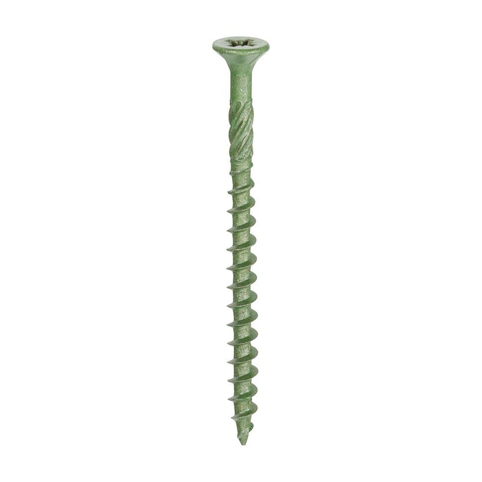 Decking Screws PZ2 Double Countersunk Exterior - Green. Various Sizes