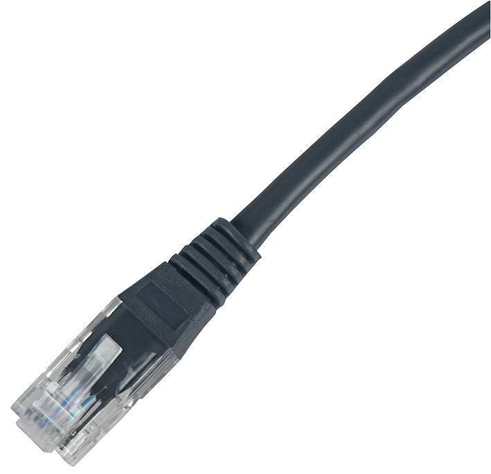 5m Black Cat5e UTP Ethernet Patch Lead