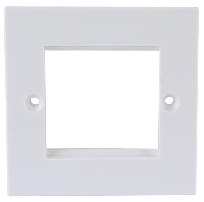 1G Single Modular Wallplate Frame, White 2 Ports