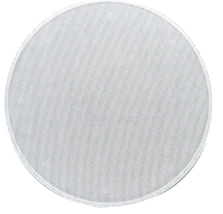 25W 8" Ceiling Speaker, 2 Way Coaxial Open Back 8R/100V, White