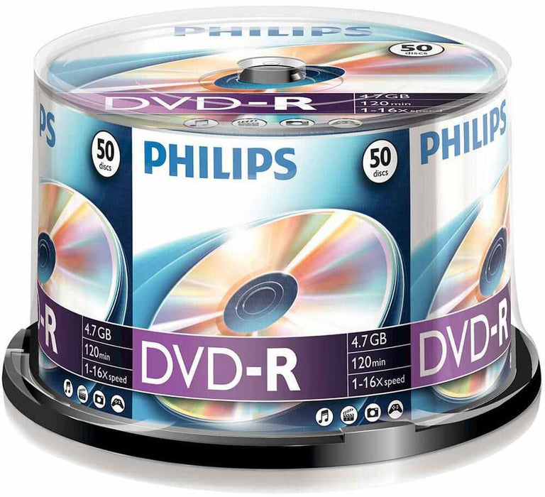 16x Speed DVD-R Blank DVDs - Spindle 50 Pack