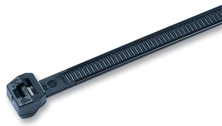 Outside Serrated Cable Ties Black 2.5mm x 100mm 100 Pack