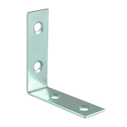 Metal Corner Braces - Zinc. Various Sizes and Pack Sizes