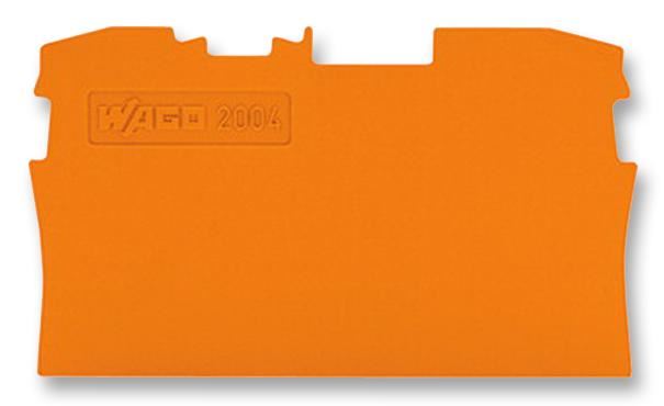 End Plate, for 2 Cond TB, Orange