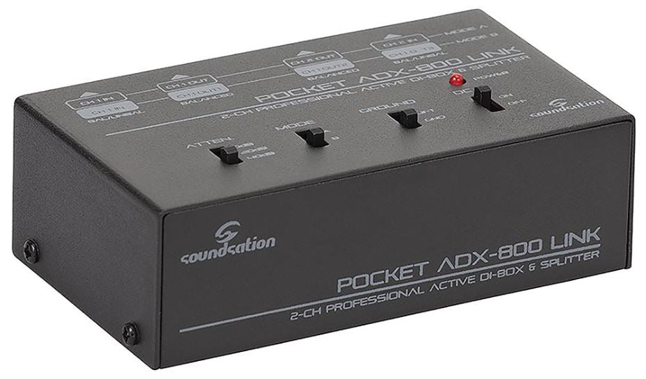 2 Channel Active DI Box & Audio Splitter,