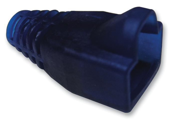 MH CONNECTORS - RJ45 Hood Translucent, Blue, 10 Pack