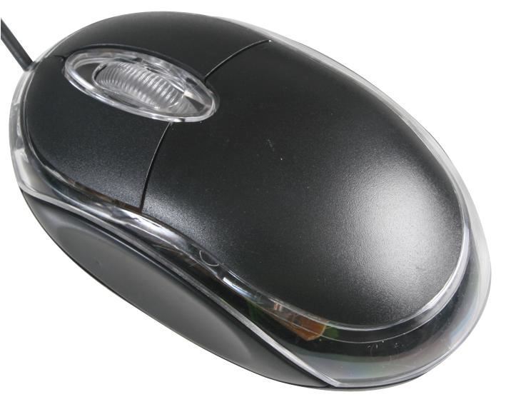 DYNAMODE - Illuminated USB Optical Mouse Black