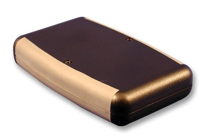 Grey ABS Handheld Enclosure with Battery Compartment and Grey Grip - 147x89x24mm