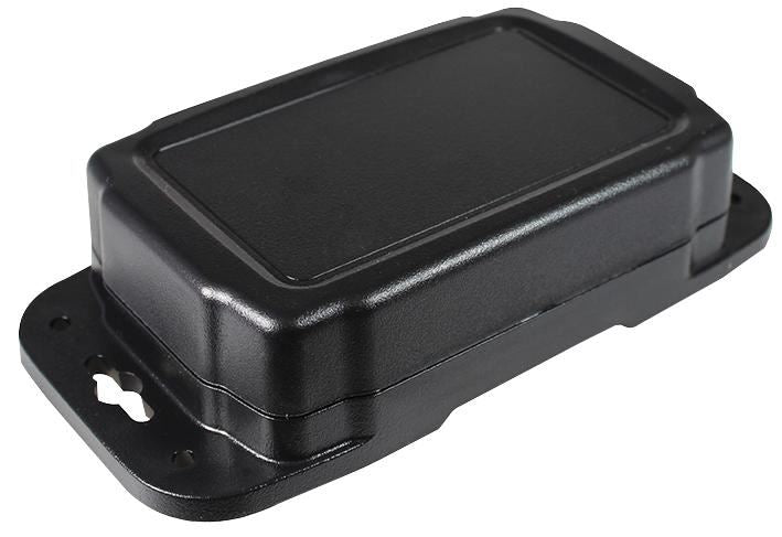 IP66 Black Polycarbonate Flanged Enclosure - 139.7x88.9x38.1mm