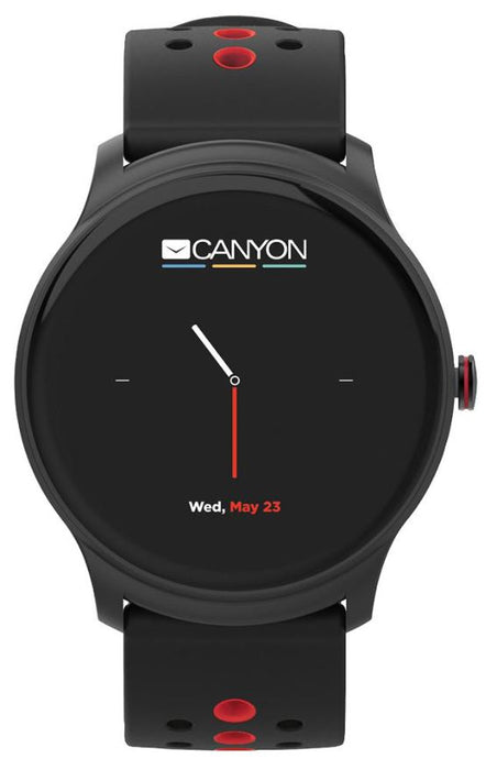 Oregano Smart Watch, Black and Red