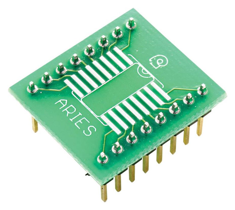 16-SOIC to 16-DIP Small Outline IC Prototyping Adaptor