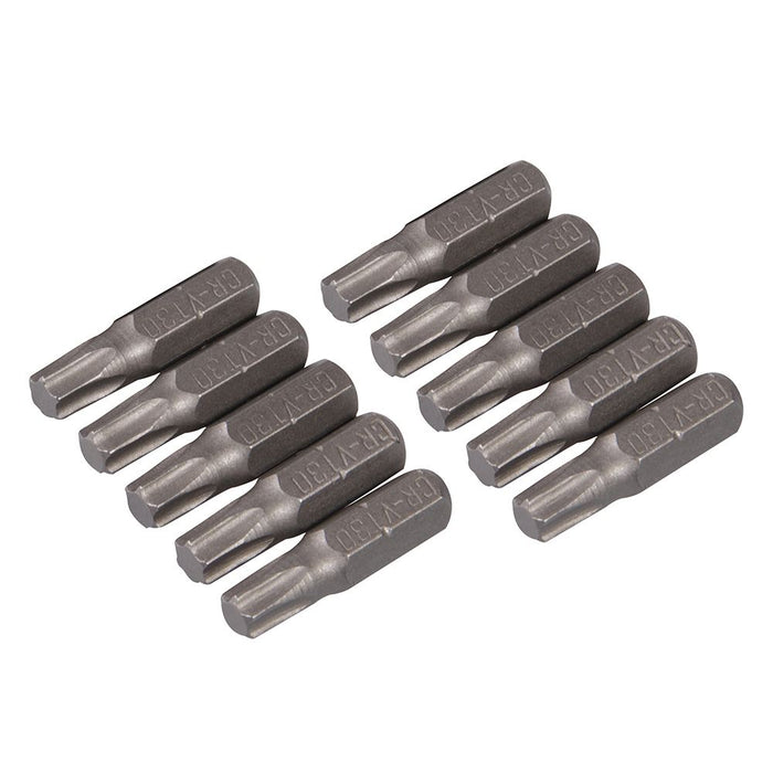 T30 Cr-V Screwdriver Bits 10pk - T30