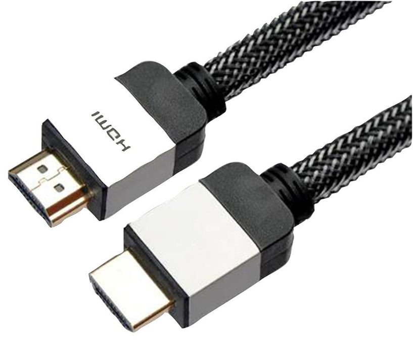 High Speed HDMI Lead Male to Male, Gold Contacts, Braided