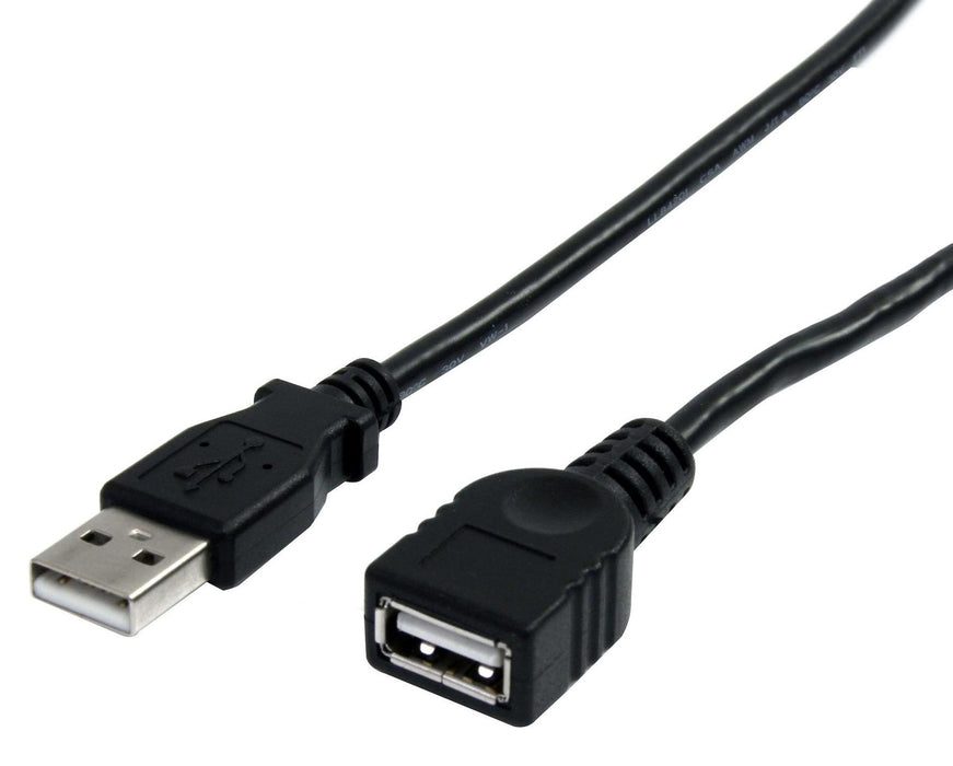 USB 2.0 A Male to Female Extension Lead, 3m Black