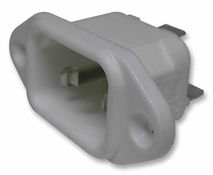 BULGIN LIMITED - IEC Panel Plug White 6.35mm