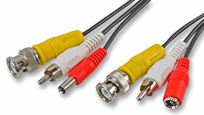 CCTV Audio and Video Power Lead