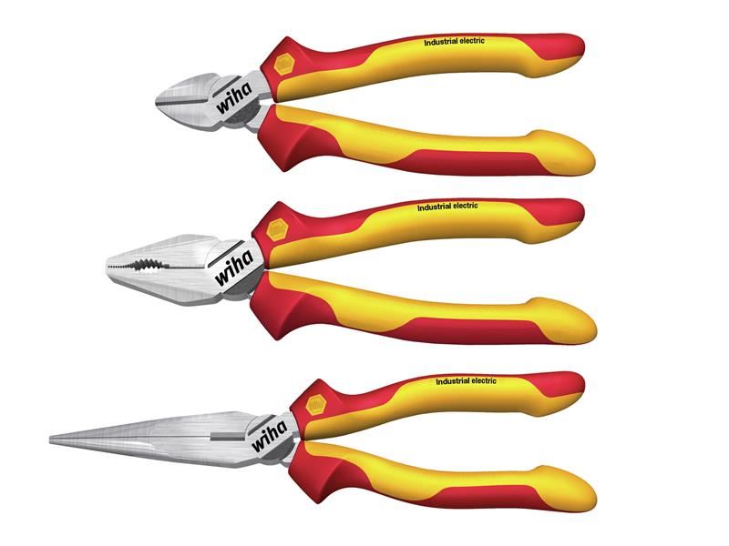 Industrial electric Pliers Set, 3 Piece