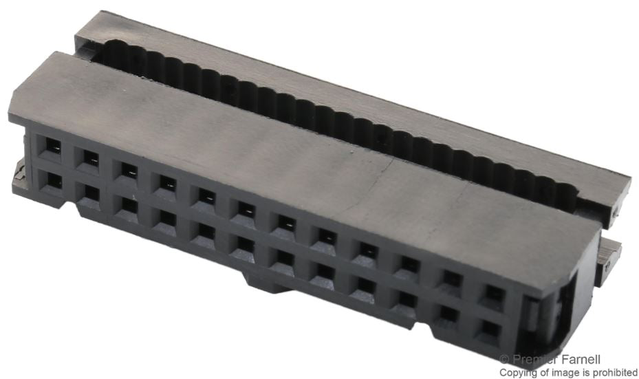 2.54mm IDC Connector, 2 Row, 24 Way, for Flat Cable