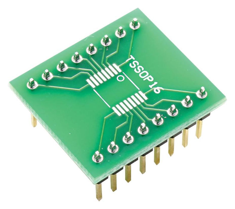 16-TSSOP to 16-DIP Small Outline IC Prototyping Adaptor