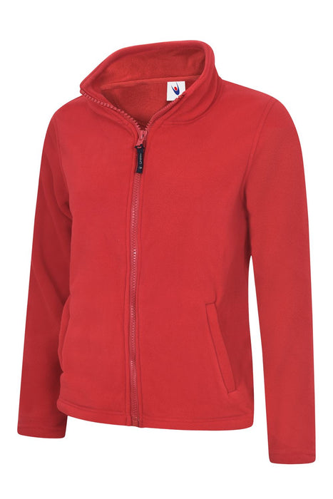 Women's/Ladies Ladies Classic Full Zip Fleece Jacket - Half Moon Yoke