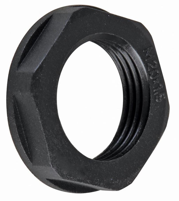 Nylon Lock Nut, Black, Pack of 10