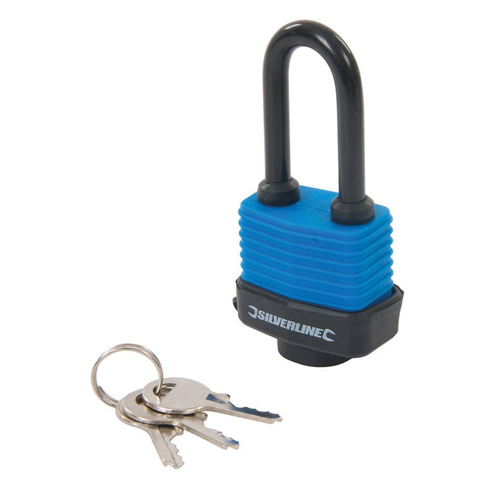 Weather-Resistant Padlock Long Shackle - 48mm