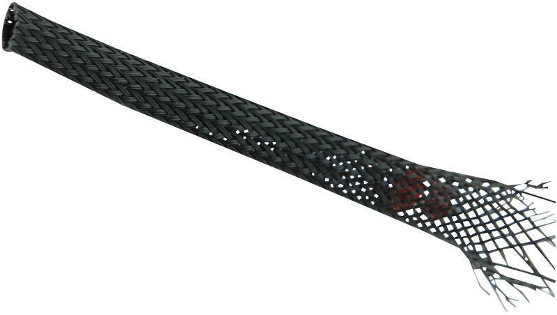 Expandable Braided Sleeving Black 45 75mm 25m Reel