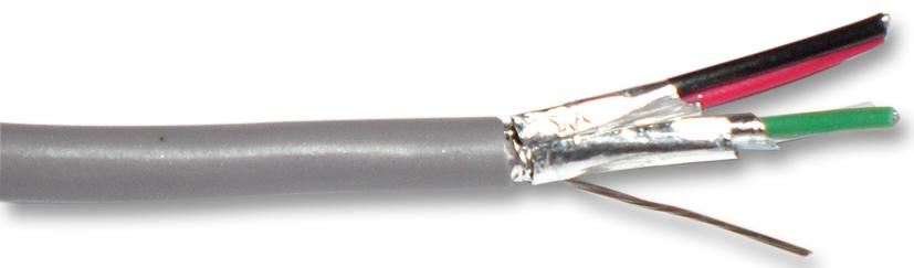 2-Pair Shielded Industrial Cable, 300V, 30.5m (100ft)