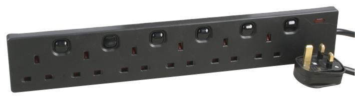 6 Way Extension Lead with Individual Switches